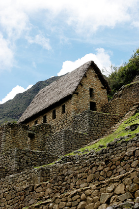 Ruinen Haus in Machu Picchu